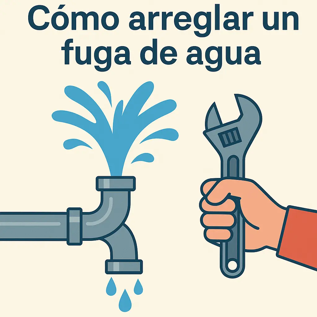 como arreglar fuga de agua