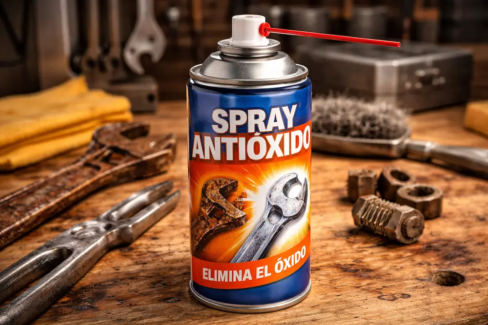 spray antioxidante para herramientas como limpiar herramientas oxidadas