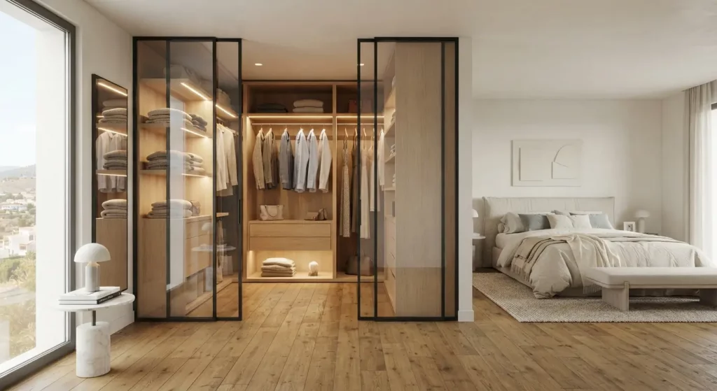 vestidor en habitación
