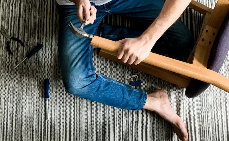 reparando silla con pata rota cómo arreglar una pata de madera rota